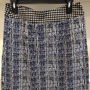 Cabi blue and black plaid skirt size 16